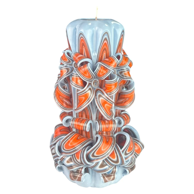 Handmade Design Candle, Odourless Decorative Candle Ø30 x H22 cm, Cylindrical Candle with Long Burning 126 Hours, Smokeless Cotton Wicks, Ideal Home Decoration and Versatile Gift