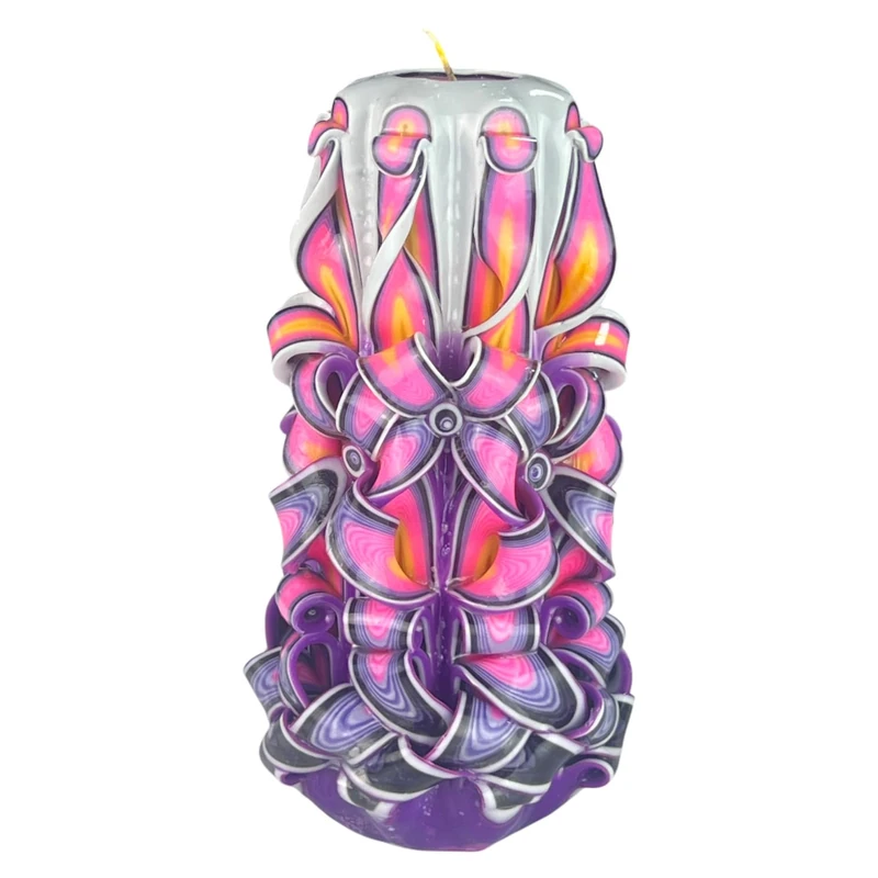 Handmade Design Candle, Odourless Decorative Candle Ø30 x H22 cm, Cylindrical Candle with Long Burning 126 Hours, Smokeless Cotton Wicks, Ideal Home Decoration and Versatile Gift