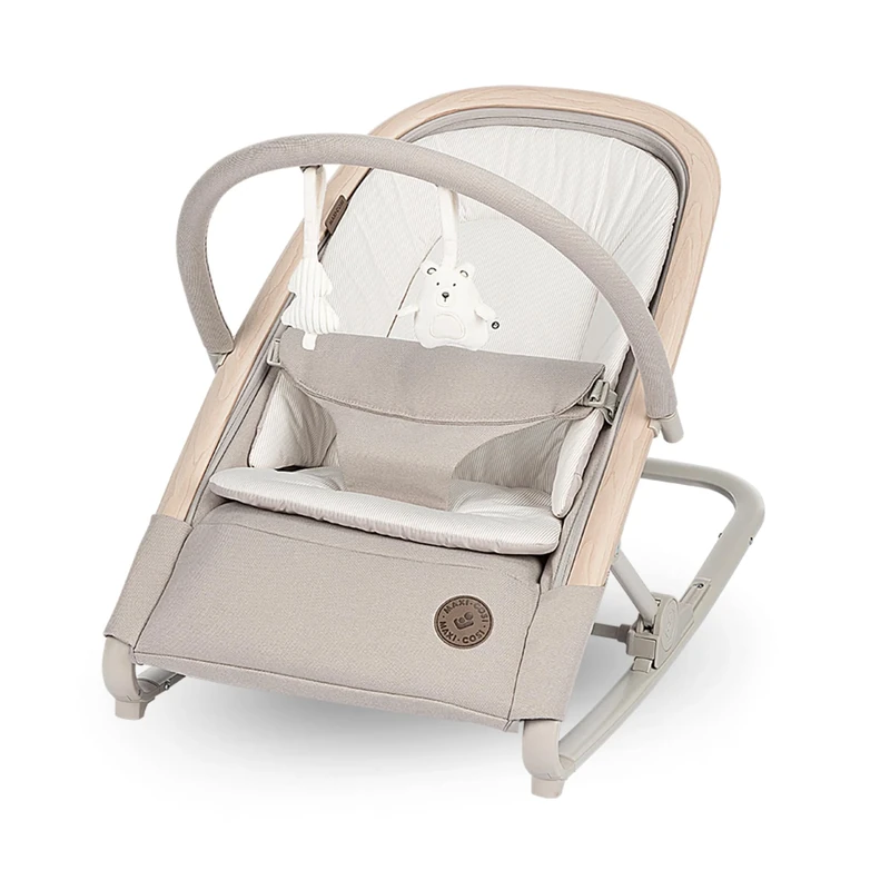 Maxi-Cosi Kori, 2-in-1 Ergonomic Baby Bouncer Chair with Toy Arch, 0-2 Years, up to 15 kg, Newborn Bouncer, 3 Recline Positions, Easy-in Harness, Lightweight & Compact, Newborn Pillow, Classic Beige