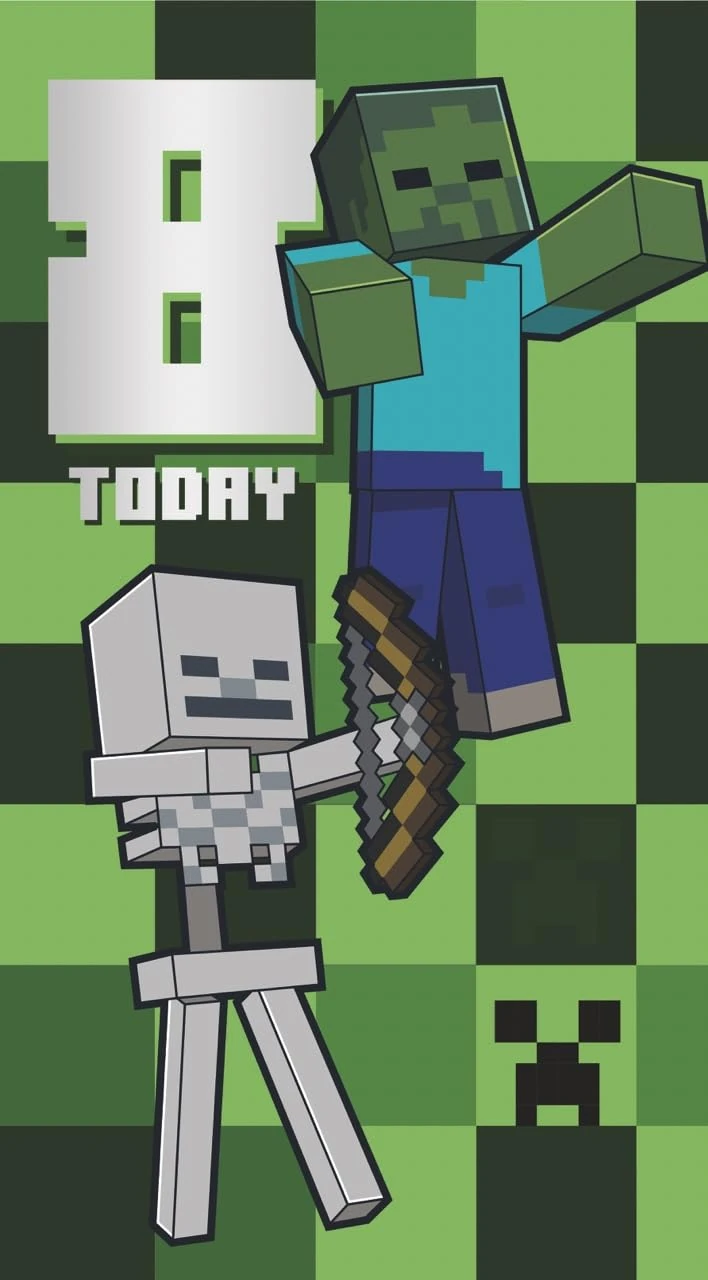 MINECRAFT BIRTHDAY CARD AGE 8 HAPPY 8TH BIRTHDAY CARD