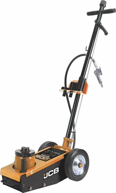 JCB 22 Tonne Hydraulic Trolley Jack, 430mm Maximum Lift, max Lifting Height of 430mm and mini Lift of 215mm, It is a Highly Efficient Tool for Lifting Trucks or Heavy Machinery
