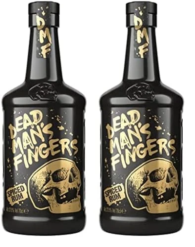 Dead Man's Fingers Spiced Rum, 70cl (Packaging may vary) (Pack of 2)