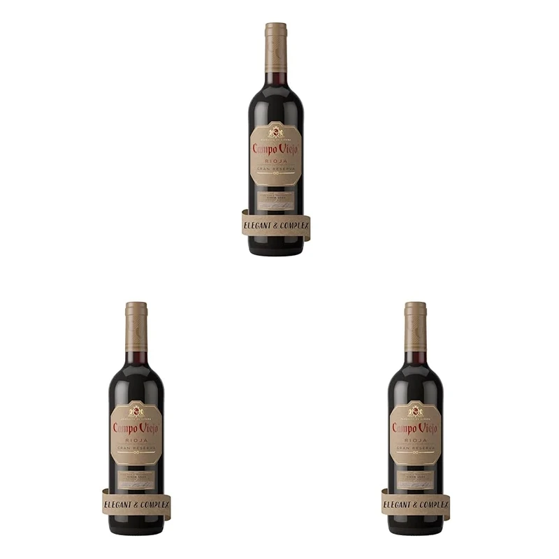 Campo Viejo Rioja Gran Reserva Tempranillo, Graciano, Mazuelo Red Wine, 75 cl (Pack of 3)