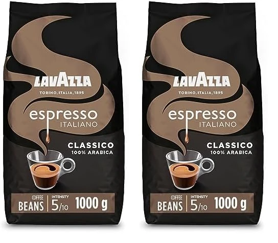 Lavazza Espresso Italiano Classico Coffee Beans - 1kg (Pack of 2)