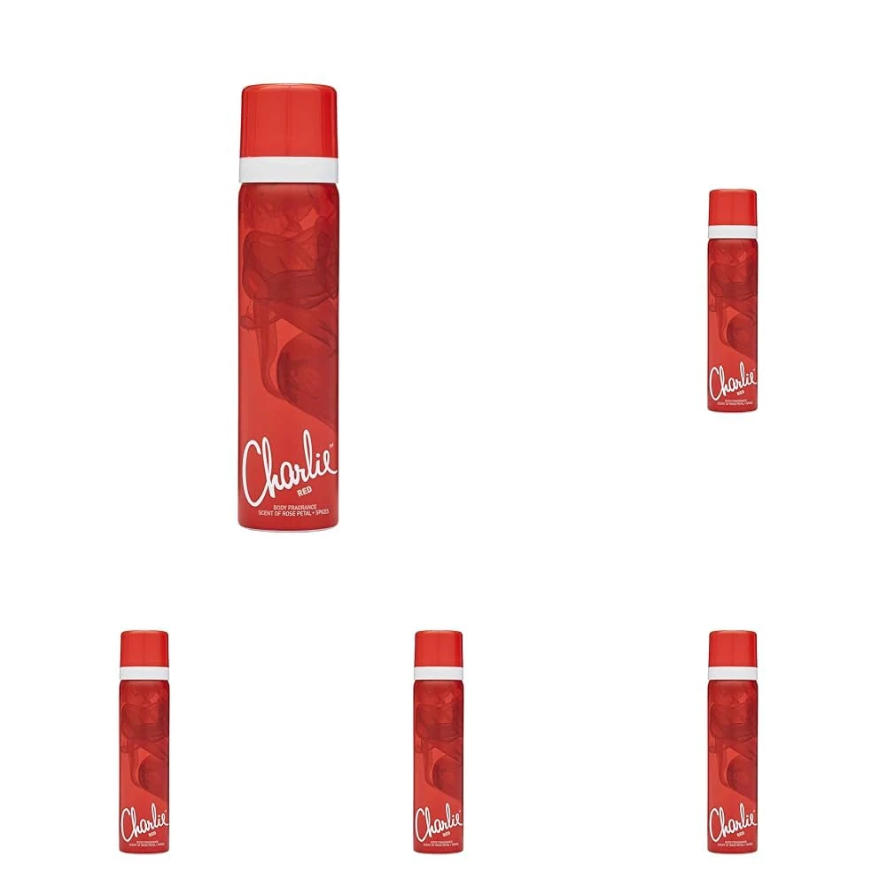 Charlie Red Body Fragrance, 75ml (Pack of 5)