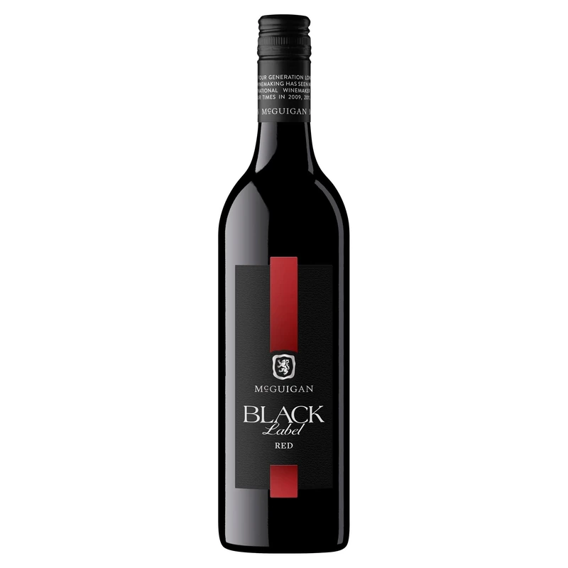 McGuigan Black Label Red Wine, 75cl, ABV 10.5% (Pack of 6) - Image 1