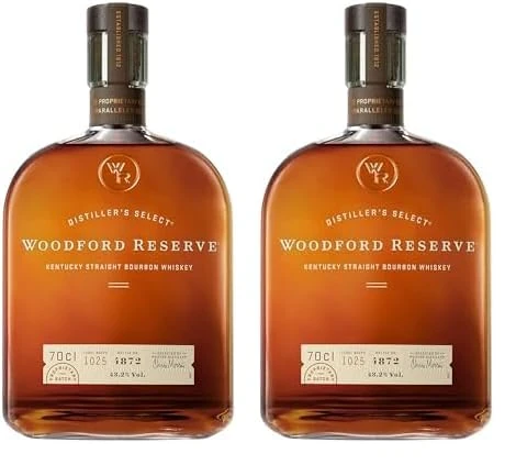Woodford Reserve Bourbon Whiskey, 70cl (Pack of 2)