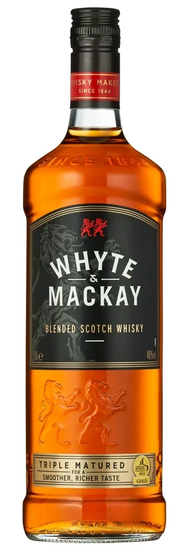 Whyte & Mackay Blended Scotch Whisky, 1000ml (Pack of 6)