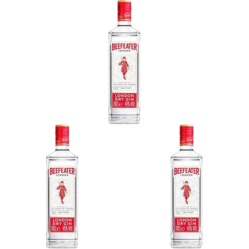 Beefeater London Dry Gin, 70cl (Pack of 3)