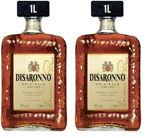 Disaronno Originale Amaretto - Iconic Italian Liqueur, Sweet and Fruity Character, Gluten Free, Made in Italy, Bottle of 100 cl, 28% ABV (Pack of 2)