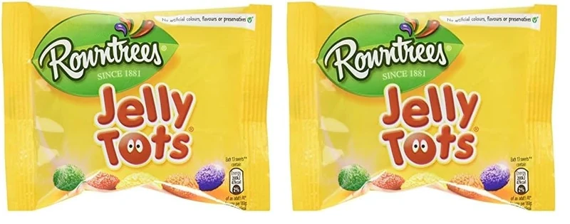 Rowntree's Jelly Tots, fruit flavoured, 36 x 42g (Pack of 2)