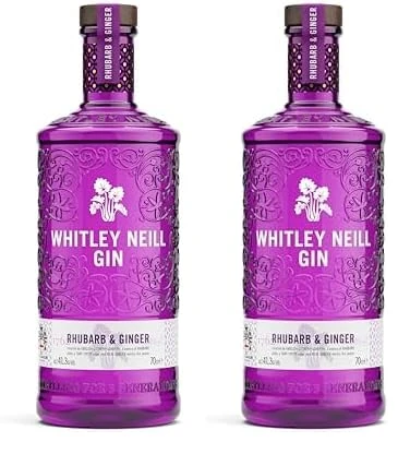 Whitley Neill Rhubarb & Ginger Gin 70cl (Pack of 2)
