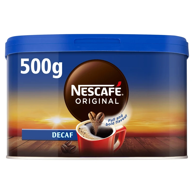 NESCAFÉ Original Decaf Instant Coffee 500g Tin (Pack of 10)