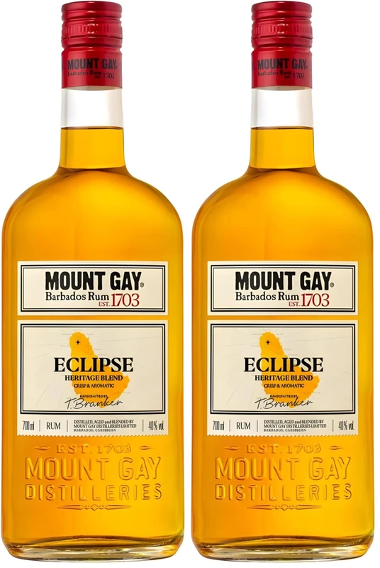 Mount Gay Eclipse Barbados Golden Rum, 70cl (Pack of 2)