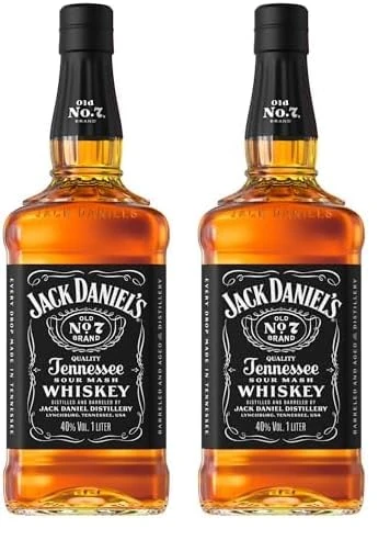 Jack Daniel's Tennessee Whiskey Gift Tin, 1L (Pack of 2)