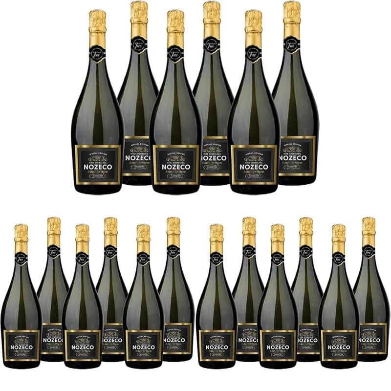 Nozeco - Alcohol Free Sparkling Drink made from alcohol-removed Wine - Vegan - Case of 6 (6 x 0.75 L) Sparkling Wine (Pack of 3)