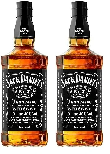 Jack Daniel's Tennessee Whiskey, 1L (Pack of 2)