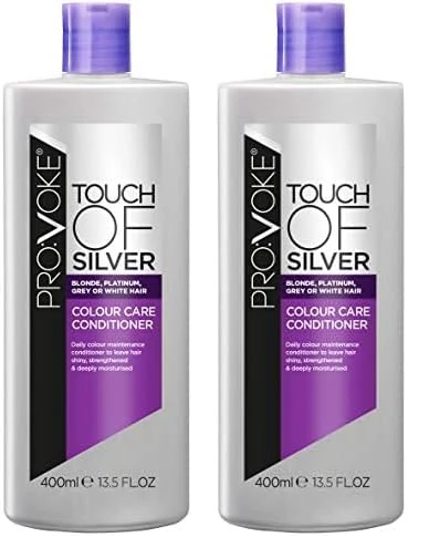 PROVOKE Touch Of Silver Colour Care Conditioner, Purple, 400ml (Pack of 2)