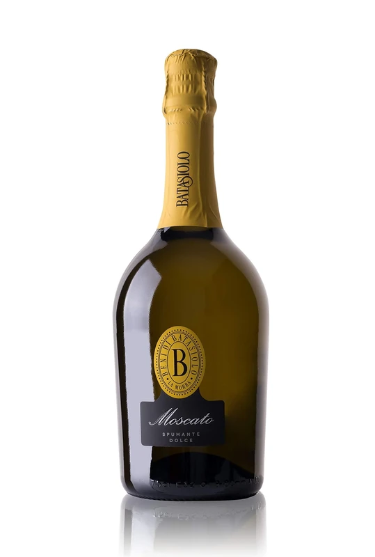 Batasiolo, MOSCATO SPUMANTE, 750 ml, Sparkling Sweet White Wine, Charmat Martinotti Method (Pack of 6)