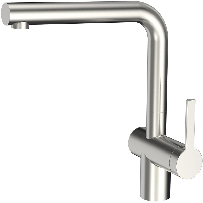 Kitchen Tap Pressure Resistant 360 Degree Swivel Stainless Steel Effect
