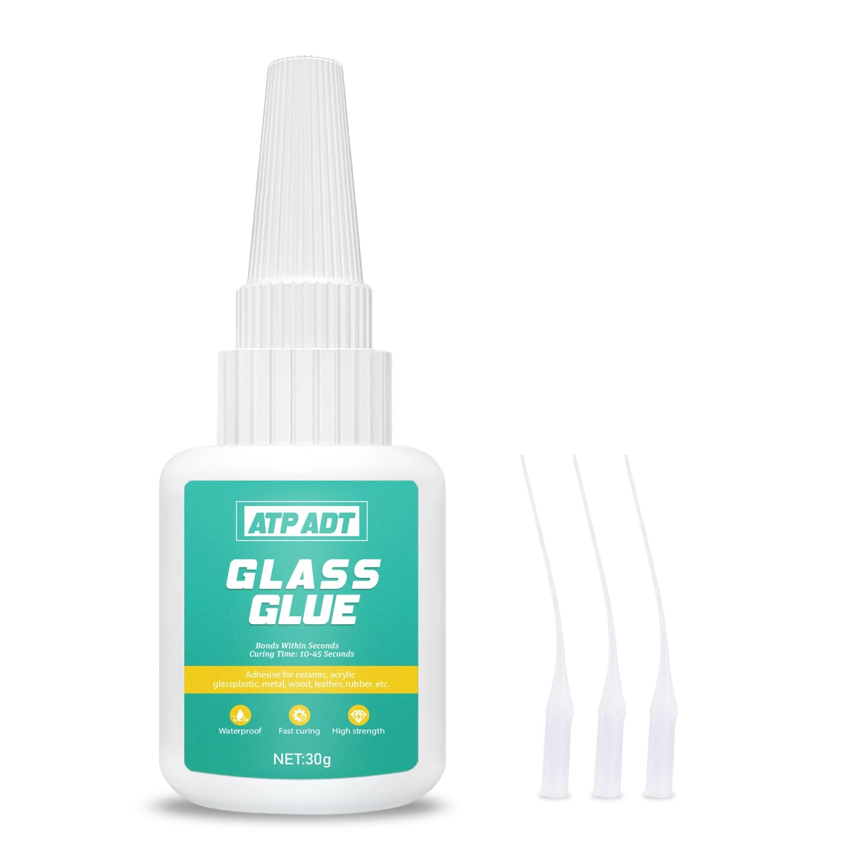 ATP ADT 30g Glass Glue, Superglue for Glass Glue Strong Clear for Bonding glass, Acrylic, Mirror & Materials | Super Instant Adhesive for DIY Crafts & Home Repairs