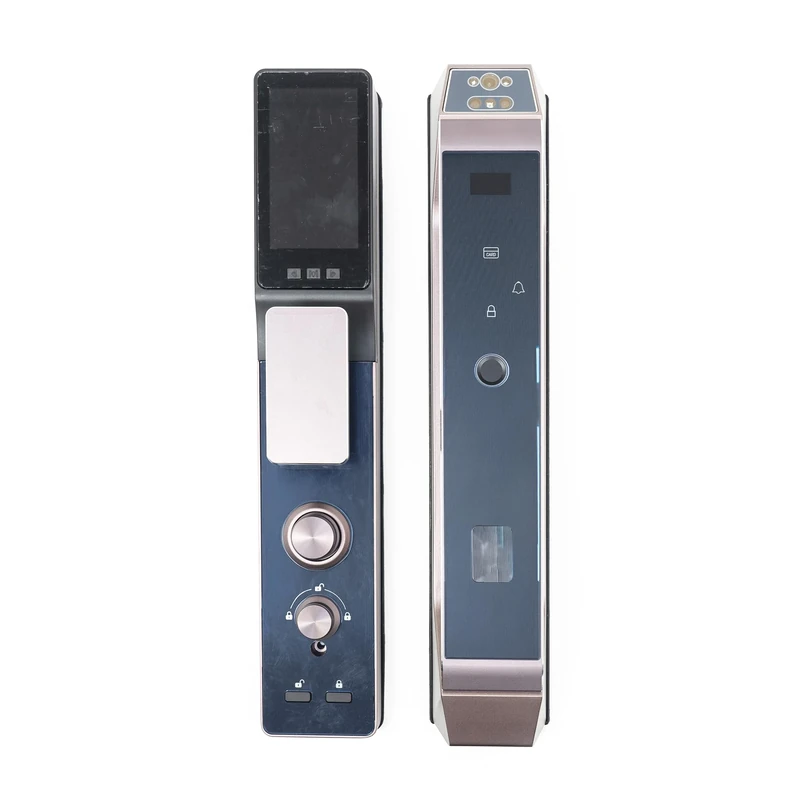 PNI PNI-PTY8825 Lock SafeHome PTY8825 Code Card Face Recognition Fingerprint Tuya Smart Application 30 Users Integrated Camera Grey 420 x 76 x 48 mm