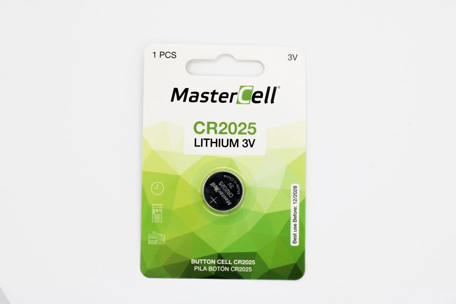 CR2025 3V Lithium Button Battery, Single Blister Pack – Long Lasting