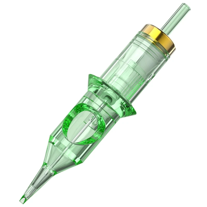 RHEIN Tattoo Needles Cartridges 20PCS 14RL #10 Bugpin 14 Round Liner 0.3mm X-Taper with Membrane Professional Disposable EN02R-20-1014RL-X