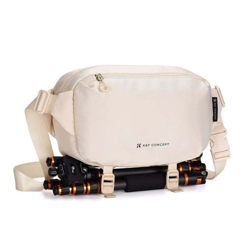 K&F CONCEPT Camera Sling Bag, Camera Bag for DSLR and Lenses, Single Shoulder Camera Case Crossbody Bag with Tripod Holder for SLR Canon Sony Nikon Drone
