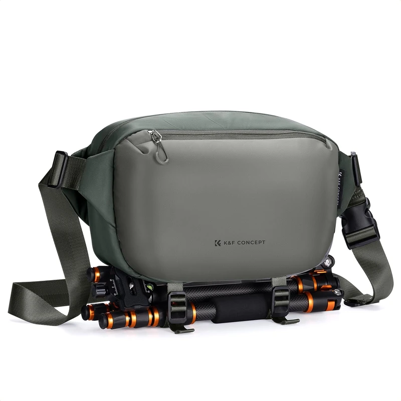 K&F CONCEPT Camera Sling Bag, Camera Bag for DSLR and Lenses, Single Shoulder Camera Case Crossbody Bag with Tripod Holder for SLR Canon Sony Nikon Drone - Image 1