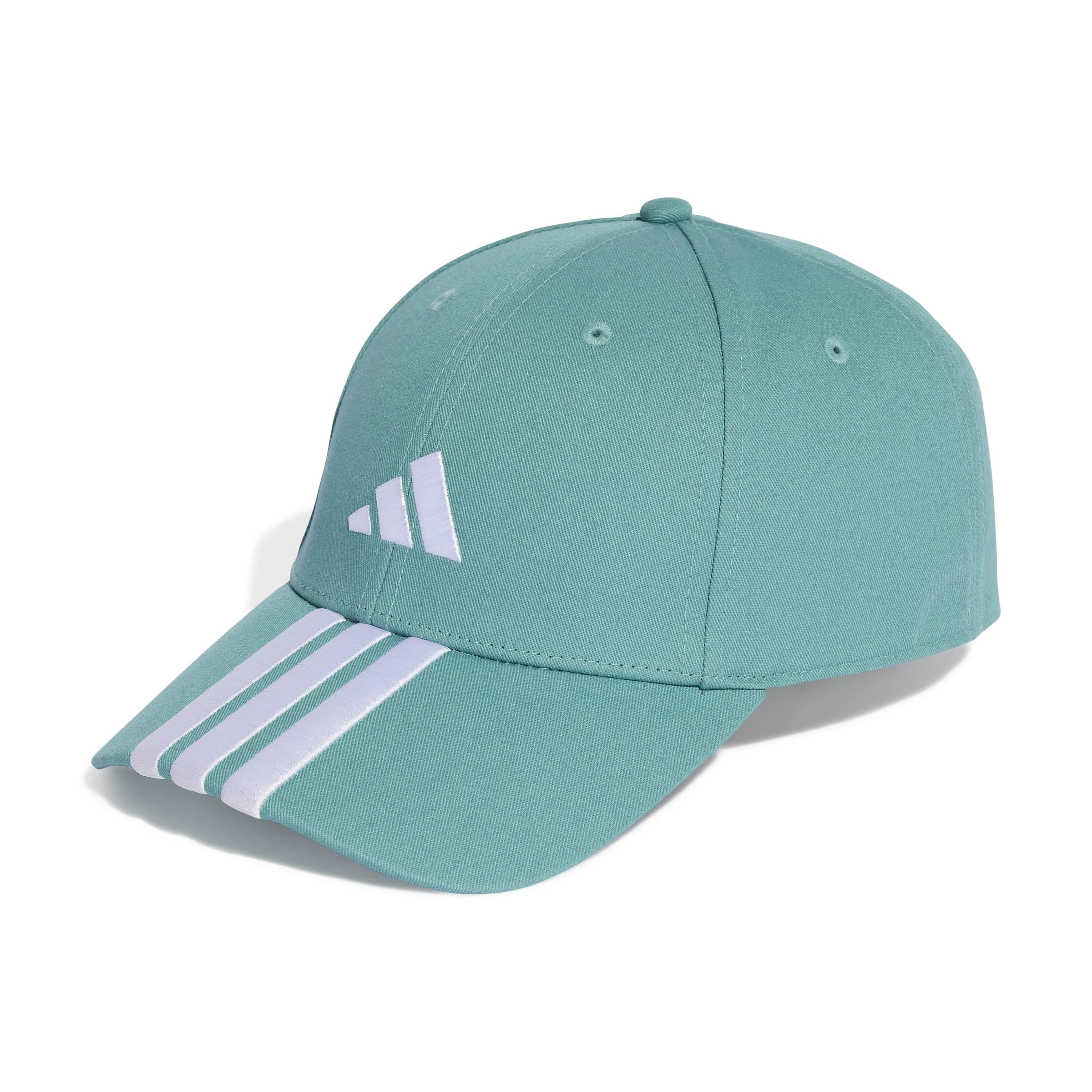 adidas Unisex Bball 3S Cap New Logo, Powder Teal/White, M