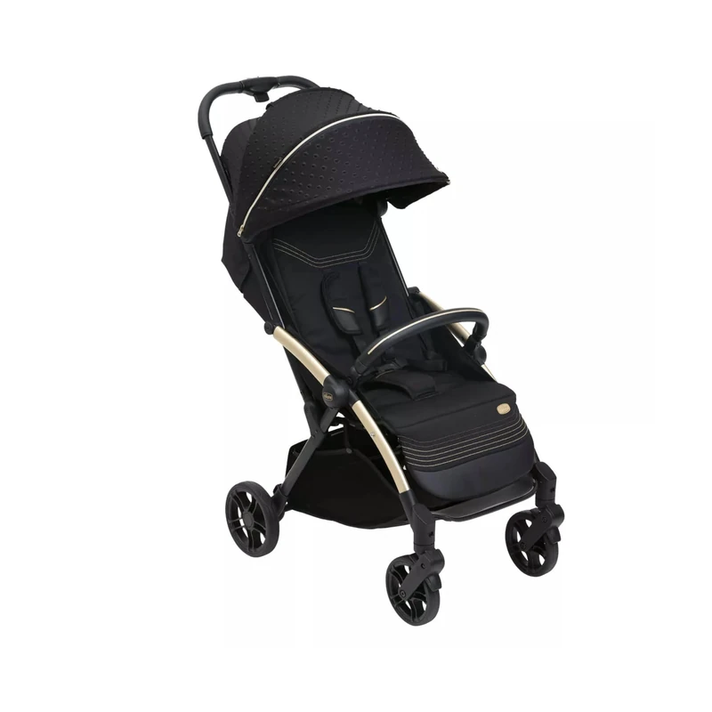 Chicco Goody XPlus Stroller, Birth - 4y, 22kg, Compact, Suspended Wheels, Fully Reclinable with Canopy for All Weather, 5pt Safety Harness, Black