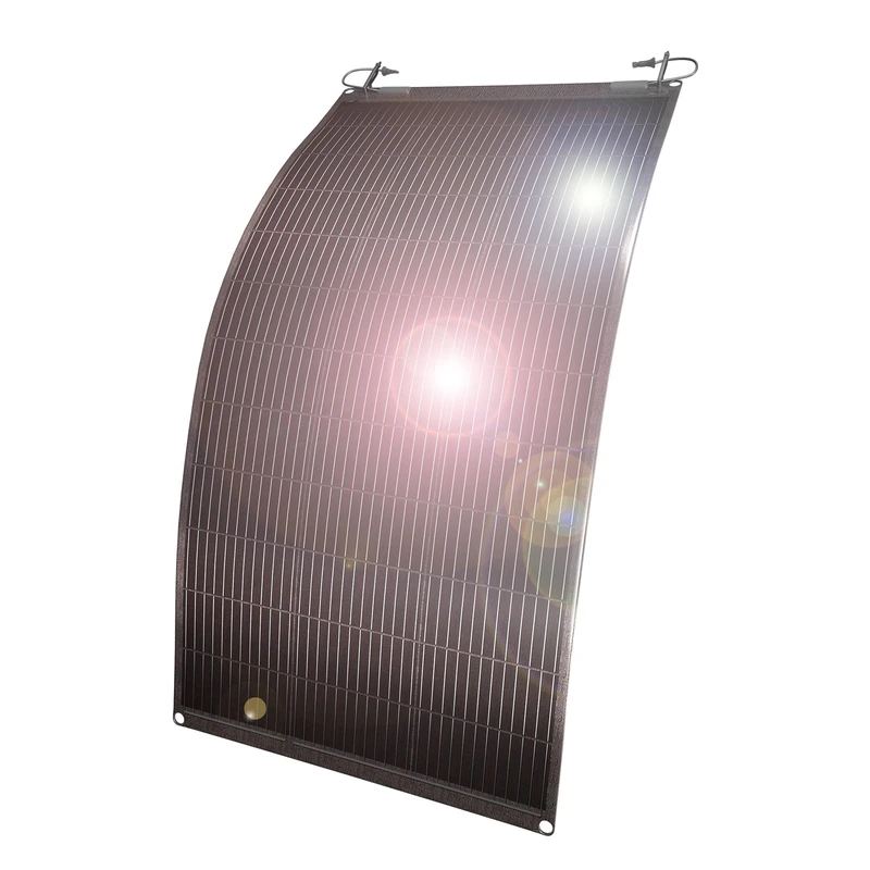 W Onder Full Energy – Flexible Solar Panel 100 W – Monocrystalline, High Efficiency, IP67 – for Balconies, Motorhomes, Boats, etc