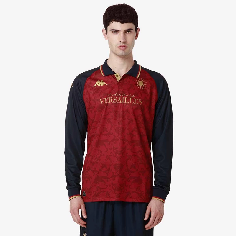 Kappa Kombat Third Versailles LS ACT Jersey Versailles | Man | Size M | RED/Blue DK/Gold