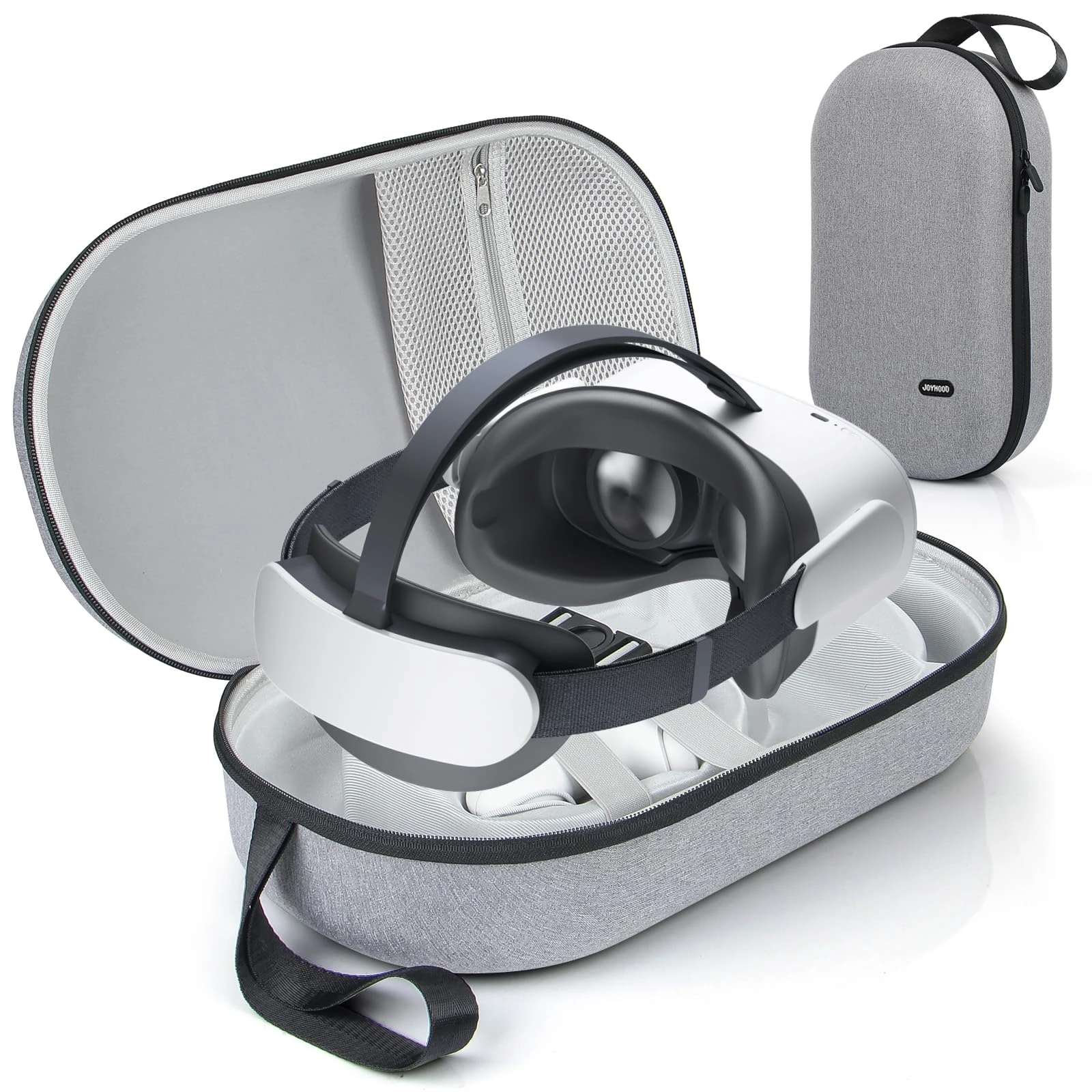 JoyHood Hard Carrying Case Compatible with Virtual Reality Headset, Travel Storage Case fits VR Headset for Elite Strap/Touch Controllers/Battery Pack/Charging Cable