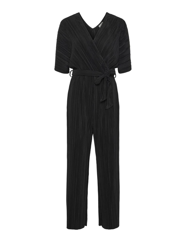 YAS Women's Yasolinda SS Ankle Jumpsuit S. Noos, black, 12