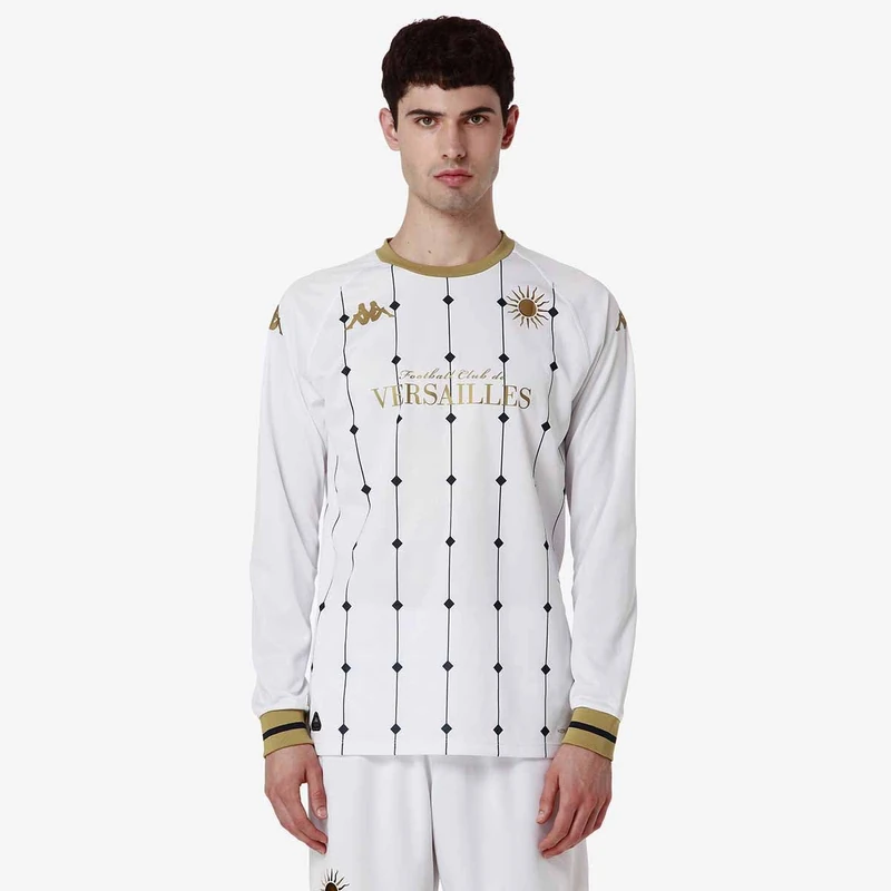 Kappa Kombat Away Versailles LS ACT Jersey Versailles | Man | Size XL | White/Gold