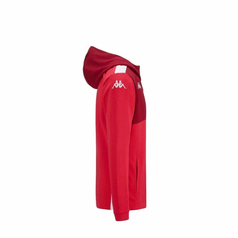Kappa ARUFEOD 8 MONACO SWEAT ASM | MAN | SIZE M | RED/RED DK DAHLIA/WHITE