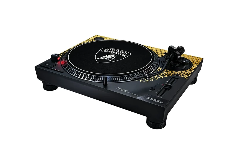 Technics SL-1200M7PBY Lamborghini Edition Direct Drive Turntable System, Coreless Motor, 3-Speed Vinyl Player, Stylus Illuminator, Yellow