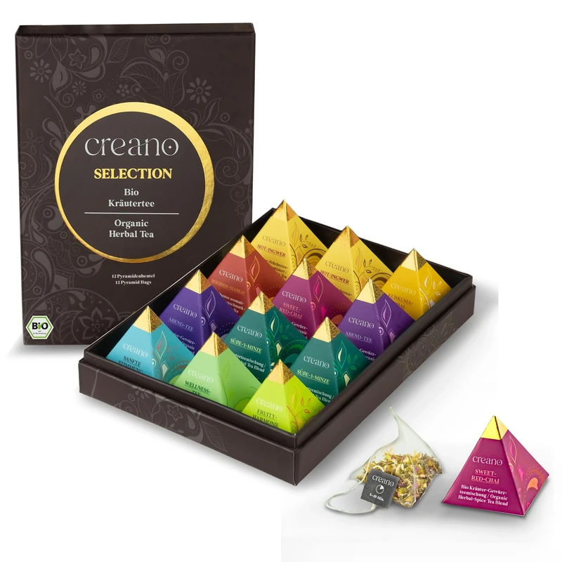 Creano Premium Organic Herbal Tea Gift Set (12pcs)
