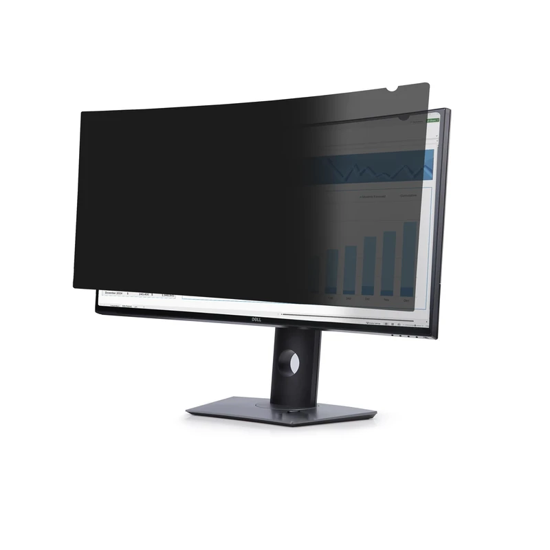 StarTech.com Privacy Screen For Dell P3424WE Curved 21:9 Monitor, Double-Sided Filter, Computer Screen Protector, TAA