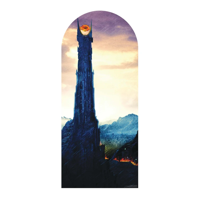 Star Cutouts SC4554 Lord of the Rings Eye of Sauron Landscape Backdrop Cardboard Cutout 185cm – Epic Middle-earth Display for Fans, Events & Fantasy Parties