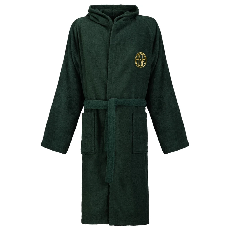 AS Roma Adult Bathrobe Green - S/M