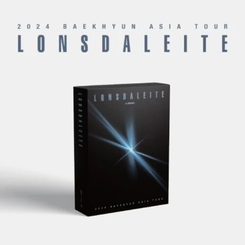 Inb 100 2024 Baekhyun Asia Tour - Lonsdaleite: In Seoul - 114pg Photobook, 2 Photocards, Folded Poster, Frame Photo Set + Letter - K-pop Fan Merchandise - Tour Merchandise - Album - Black
