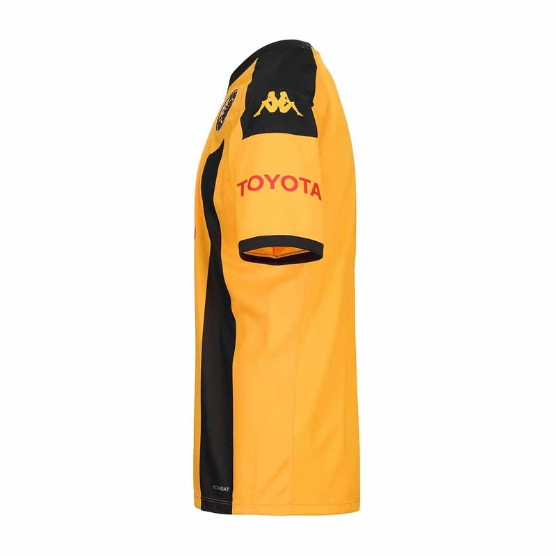 Kappa Kombat Home AM ACT Jersey Kaizer | Man | Size 2XL | Yellow/Black/Sponsor