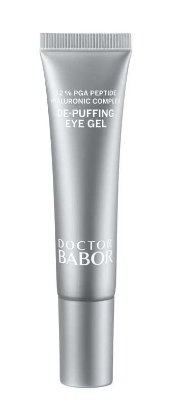 DOCTOR BABOR De-Puffing Eye Gel, Moisturising Eye Cream, Cooling Gel Texture, Anti-Wrinkle, Radiant Eye Area, Eye Care with Multimolecular Hyaluronic Acid, Vegan Formula, 15 ml