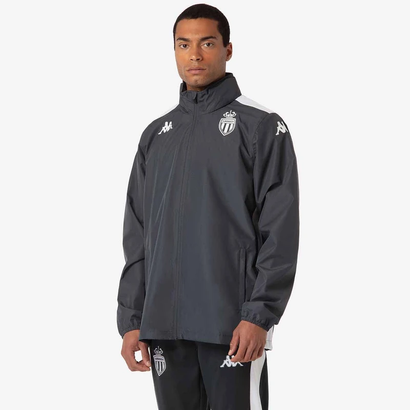 Kappa ADVERZIP PRO 8 MONACO JACKETS ASM | MAN | SIZE 2XL | GREY DK/WHITE - Image 1
