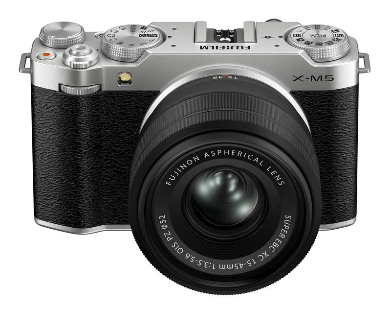 Fujifilm X-M5 XC15-45mm F3.5-5.6 OIS PZ Mirrorless Digital Camera Lens Kit - Silver