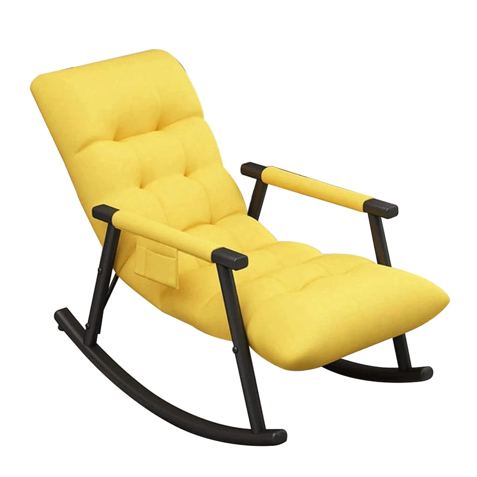 GAAHRQQQ Comfortable Chair Home Single Lounge Chair Living Room Bedroom Balcony Rocking Chair Sofa Lazy Chair (Color: Blue) (Color : Yellow)