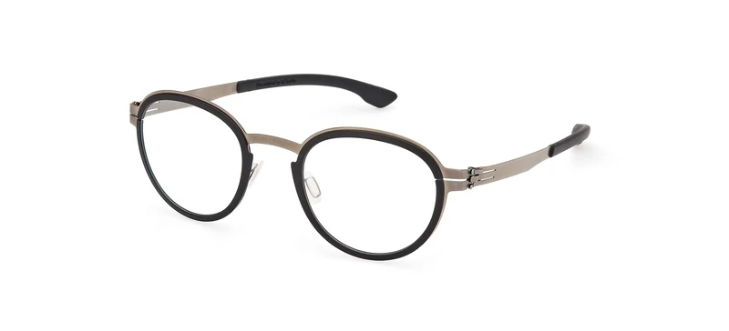 ic! berlin Palladium Ic5050 Prescription Eyewear Frames, Silver-Brown, 48/24/145 - Image 1